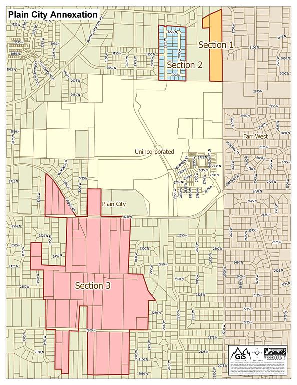 Weber County Annexation Into Plain City Maps 2025 ALL