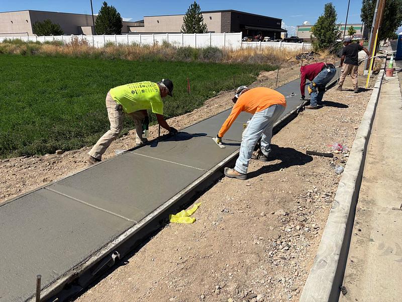 New sidewalk installed