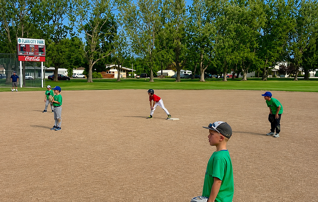 Little League Game at Plain City Park.png